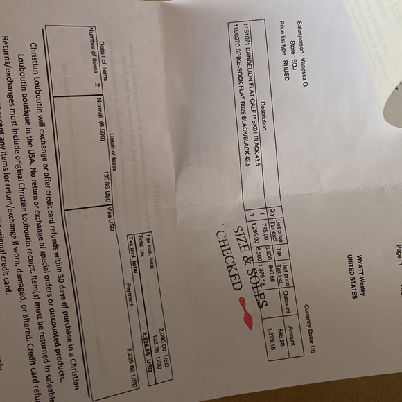 Christian Louboutin Spike Sock Flat - Picture 5 of 6